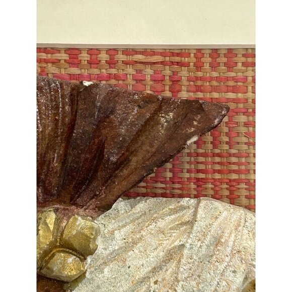 African Woman Relief Art Framed Afro-Boho Traditional Global Aesthetic Soulful - Picture 3 of 7